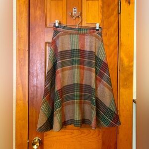 Plaid Full Skirt